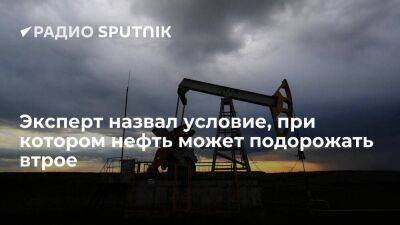 Эксперт Митрахович: к концу года нефть может подорожать до 380 долларов, если Запад будет навязывать "потолок" цен на покупку топлива из РФ