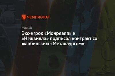 Экс-игрок «Монреаля» и «Нэшвилла» подписал контракт со жлобинским «Металлургом»