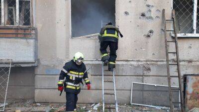 В Немышлянском районе потушили пожары, которые возники после обстрела (видео)