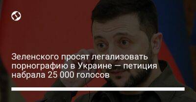 Зеленского просят легализовать порнографию в Украине — петиция набрала 25 000 голосов
