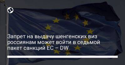 Запрет на выдачу шенгенских виз россиянам может войти в седьмой пакет санкций ЕС – DW