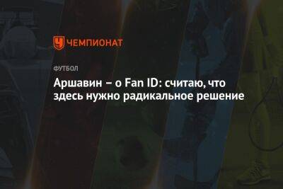 Аршавин – о Fan ID: считаю, что здесь нужно радикальное решение