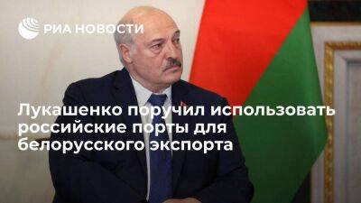 Лукашенко поручил использовать каждый метр в портах в России для белорусского экспорта