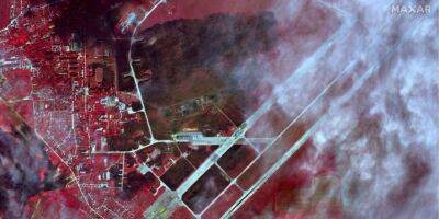 В инфракрасном еще красивее. Появились новые спутниковые снимки аэродрома оккупантов в Крыму после взрывов