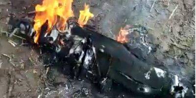 На востоке украинские военные сбили вражеский штурмовик Су-25 — фото