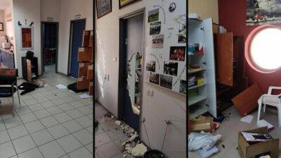 Видео: воры вынесли компьютеры из школы в центре Израиля и разгромили кабинет директора