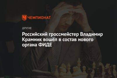 Российский гроссмейстер Владимир Крамник вошёл в состав нового органа ФИДЕ
