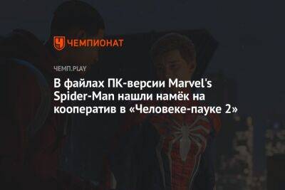 В файлах ПК-версии Marvel's Spider-Man нашли намёк на кооператив в «Человеке-пауке 2»