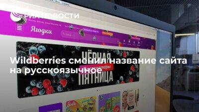 Маркетплейс Wildberries сменил название своего сайта на русскоязычное "Ягодки"