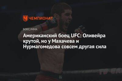 Американский боец UFC: Оливейра крутой, но у Махачева и Нурмагомедова совсем другая сила