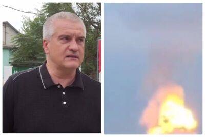 Новые взрывы в Крыму, снаряд взорвался во время выступления оккупанта Аксенова: "Одного стенкой придавило"