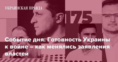 Событие дня: Готовность Украины к войне – как менялись заявления властей