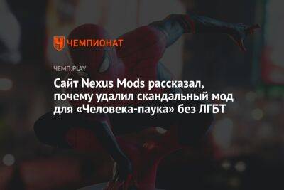 Сайт Nexus Mods рассказал, почему удалил скандальный мод для «Человека-паука» без ЛГБТ