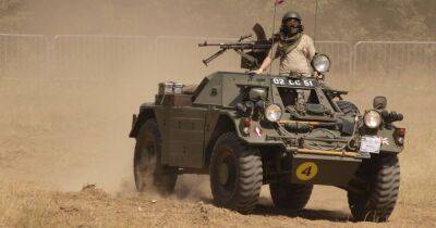 В украинской армии замечен раритетный британский броневик Daimler Ferret (видео)