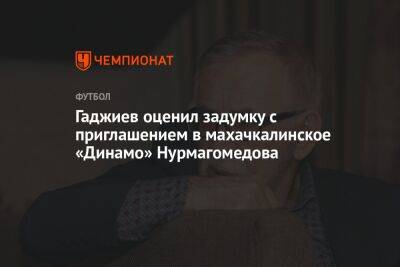 Гаджиев оценил задумку с приглашением в махачкалинское «Динамо» Нурмагомедова