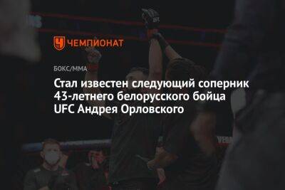 Стал известен следующий соперник 43-летнего белорусского бойца UFC Андрея Орловского