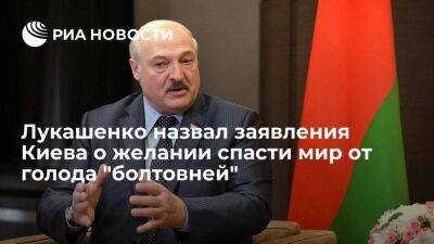 Лукашенко заявил, что у Украины мало зерна для заявленных планов спасти мир от голода
