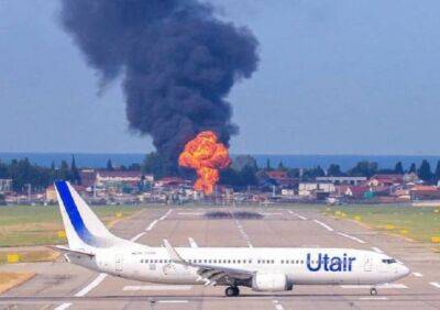 У російському Сочі спалахнула серйозна пожежа біля аеропорту
