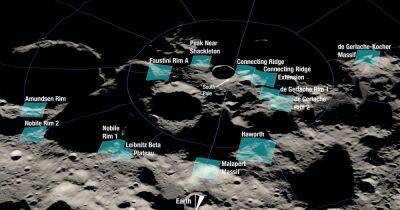 В NASA показали потенциальные места для высадки астронавтов на Луне (видео)