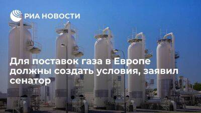 Сенатор Джабаров: Россия готова поставлять газ, но и в Европе должны решить проблемы