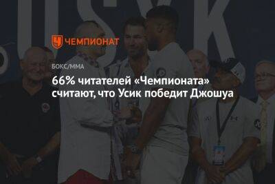 66% читателей «Чемпионата» считают, что Усик победит Джошуа