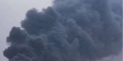 Во время разбора завалов на Кременчугской ТЭЦ начался пожар