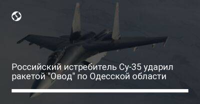 Российский истребитель Су-35 ударил ракетой "Овод" по Одесской области