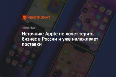 Эльдар Муртазин - Источник: Apple не хочет терять бизнес в России и уже налаживает поставки - championat.com - Россия