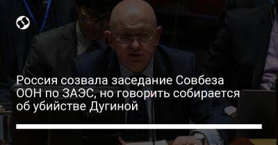 Россия созвала заседание Совбеза ООН по ЗАЭС, но говорить собирается об убийстве Дугиной