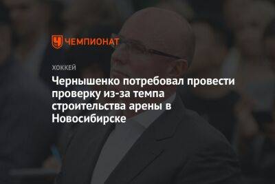 Чернышенко потребовал провести проверку из-за темпа строительства арены в Новосибирске