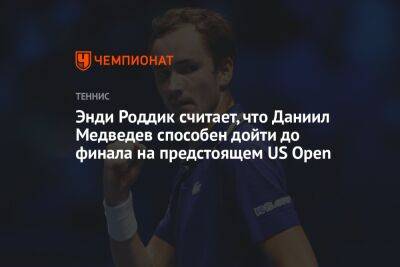 Энди Роддик считает, что Даниил Медведев способен дойти до финала на предстоящем US Open