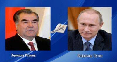 Эмомали Рахмон провел телефонный разговор с Владимиром Путиным