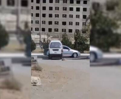 Сотрудники службы отлова в Зарафшане привязали собаку к "Дамасу" и на скорости таскали по улицам города. Видео