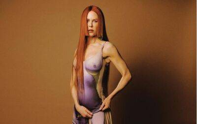 Николь Кидман в "голом" платье снялась для обложки модного журнала