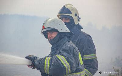 В районах Тверской области тушили огонь в лесу и торф