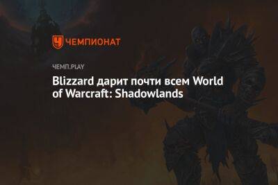 Blizzard дарит почти всем World of Warcraft: Shadowlands