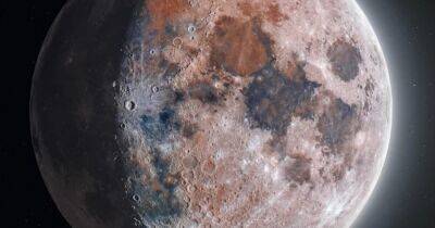 Астрофотографы сделали потрясающие снимки Луны: она выглядит совсем по-другому (фото)