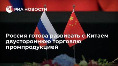Мантуров: Россия готова развивать с Китаем импорт и экспорт промышленной продукции
