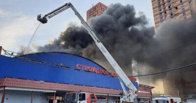 В Москве горел склад площадью 1,5 тысяч кв. метров: есть жертвы (фото)