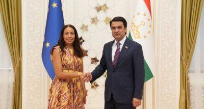 Рустам Эмомали встретился с главой представительства ЕС в Таджикистане