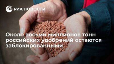 МИД: около восьми миллионов тонн российских удобрений заблокировали из-за санкций