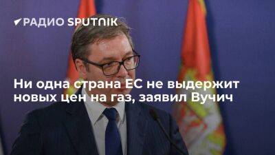 Президент Сербии Вучич: Европа не способна преодолеть нынешний энергетический кризис
