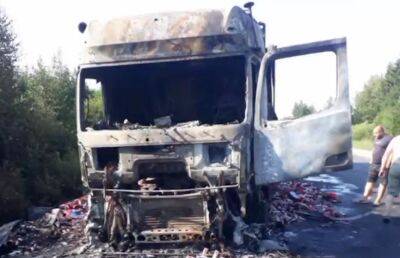 В Латвии заживо сгорел белорусский дальнобойщик