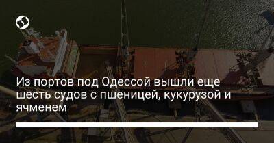 Из портов под Одессой вышли еще шесть судов с пшеницей, кукурузой и ячменем