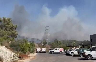 Масштабный пожар в окрестностях Иерусалима, жителей эвакуировали