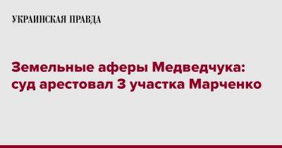 Земельные аферы Медведчука: суд арестовал 3 участка Марченко