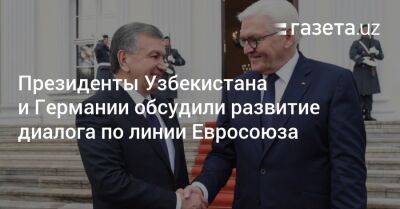 Президенты Узбекистана и Германии обсудили развитие диалога по линии ЕС