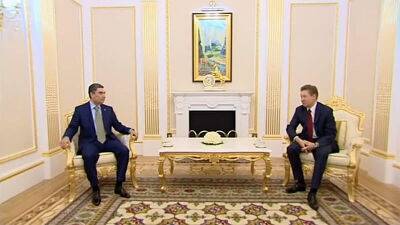 Глава «Газпрома» встретился с Бердымухамедовыми в Ашхабаде