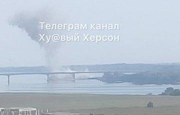 ВСУ второй раз за день нанесли удары по Антоновскому мосту