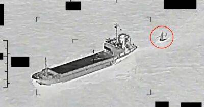 Иран попытался угнать беспилотный корабль США, взяв его на буксир (видео)